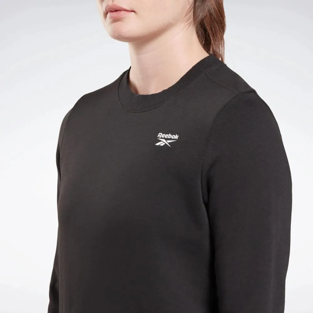 Reebok Apparel Women Reebok Identity Small Logo Sweatshirt BLACK sold by Reebok product image thumbnail 4
