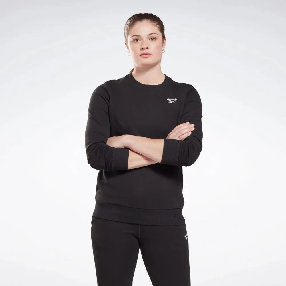 Reebok Apparel Women Reebok Identity Small Logo Sweatshirt BLACK sold by Reebok