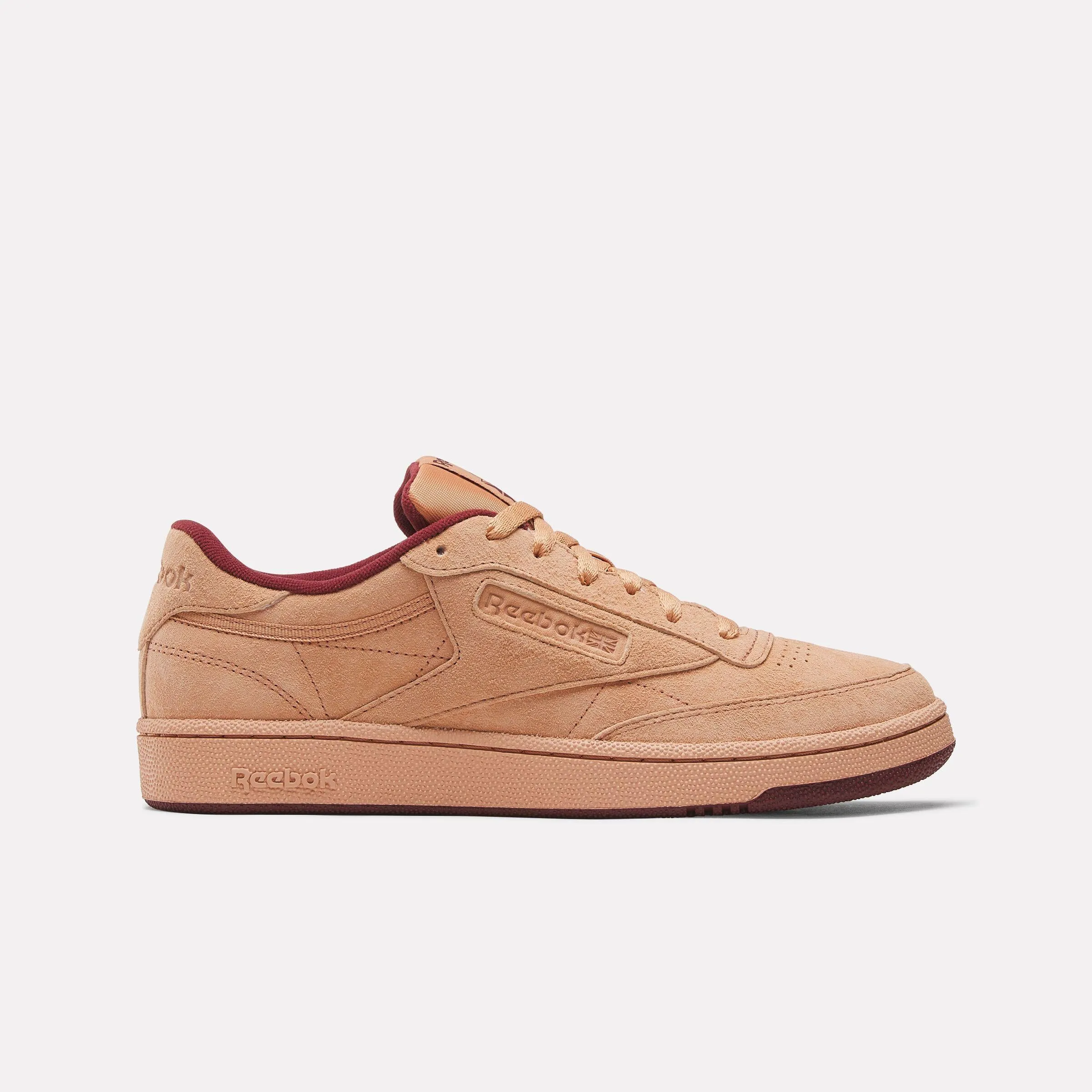 Reebok Footwear Men Club C 85 Shoes CLAY/WASHEDCLAY/RICHMAROON sold by Reebok