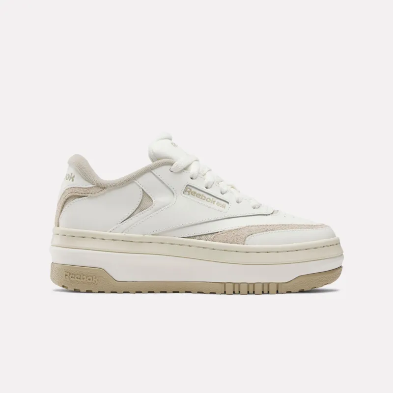 Reebok Footwear Women Club C Extra Shoes CHALK/CHALK/MUSHROOM sold by Reebok