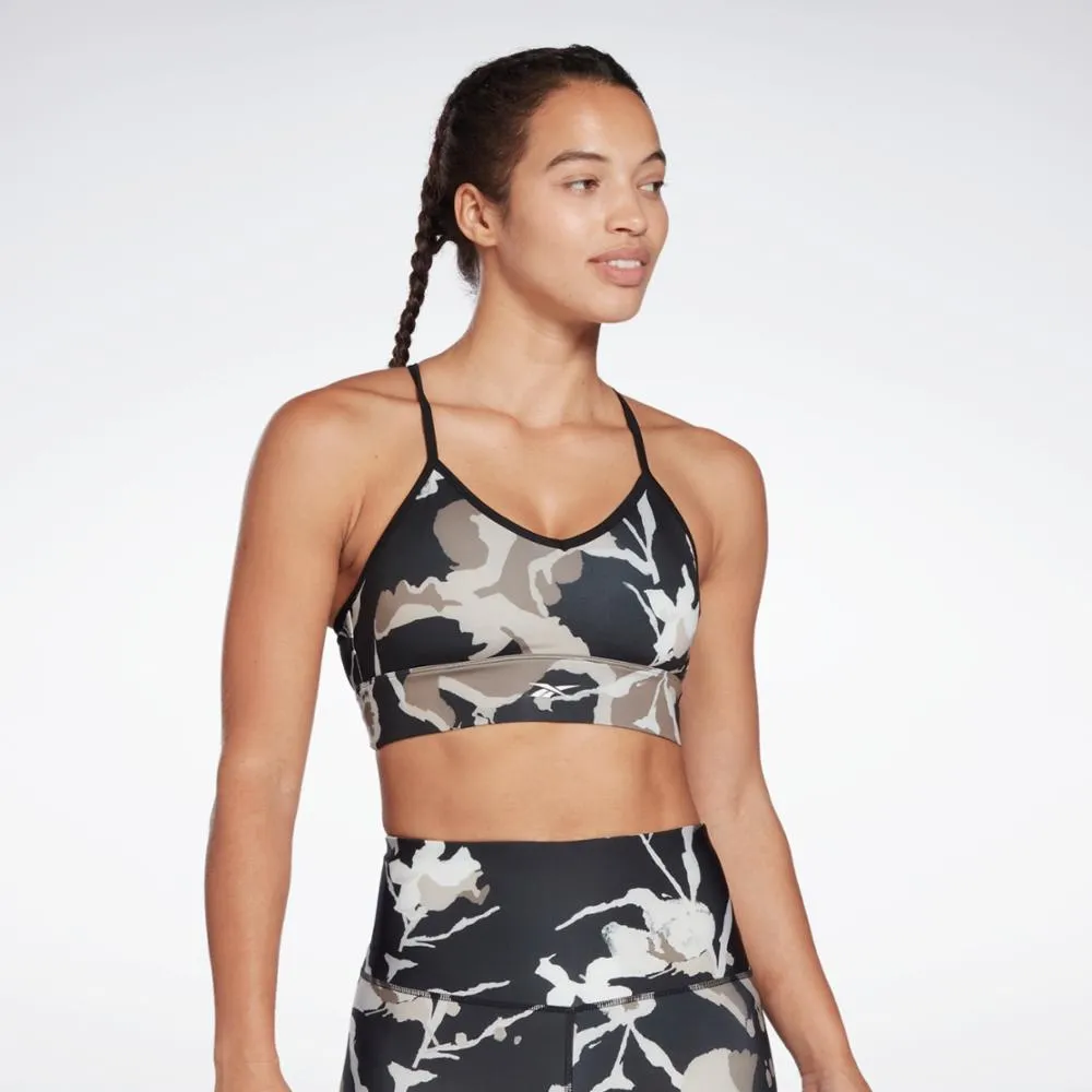 Reebok Apparel Women MYT Printed Bra BLACK sold by Reebok