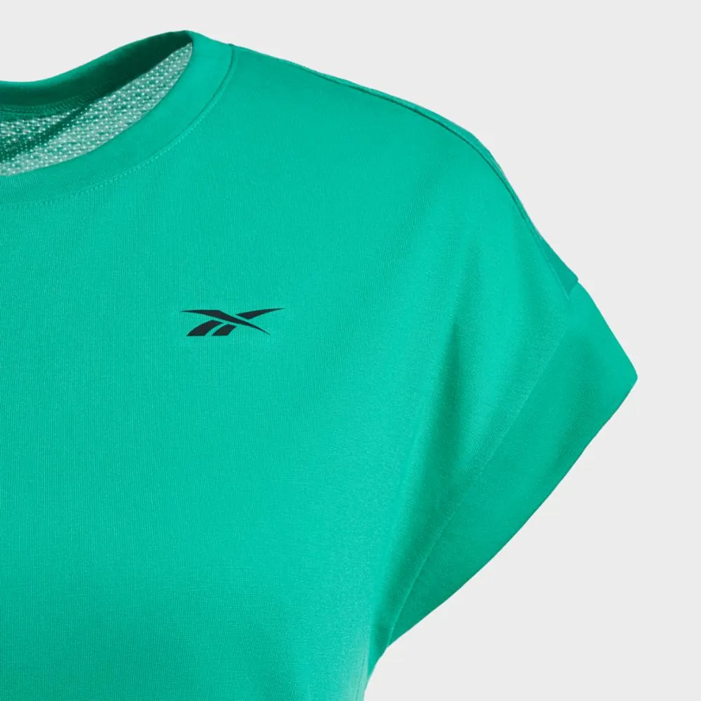 Reebok Apparel Women Workout Ready Supremium Detail T-Shirt COUGRN sold by Reebok product image thumbnail 3