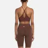 Reebok Apparel Women Lux Strappy Sports Bra UNEARTHED BROWN sold by Reebok