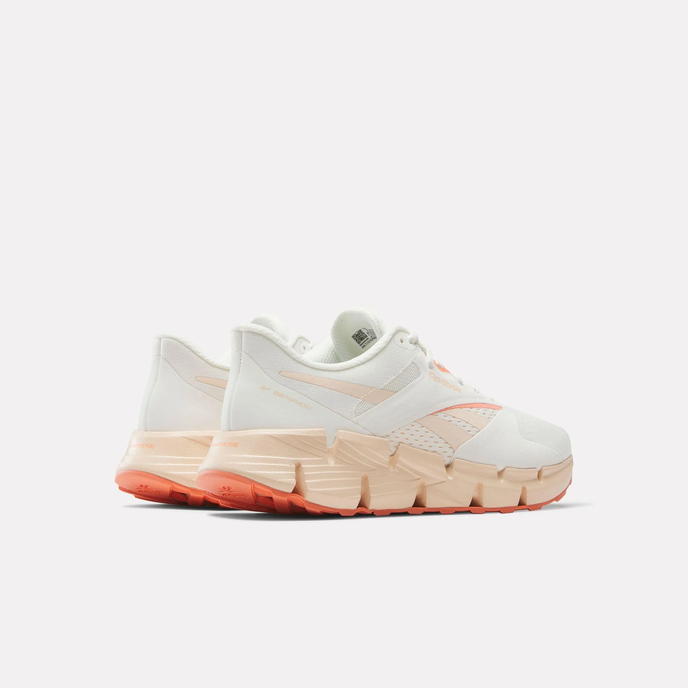 Reebok Footwear Women Zig Dynamica 5 Shoes CHALK/WASHED CLAY/CORAL sold by Reebok product image thumbnail 3
