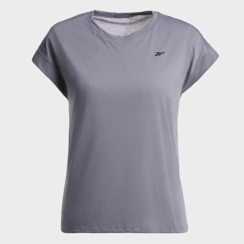 Reebok Apparel Women Workout Ready Supremium Detail Tee GRAGRY sold by Reebok