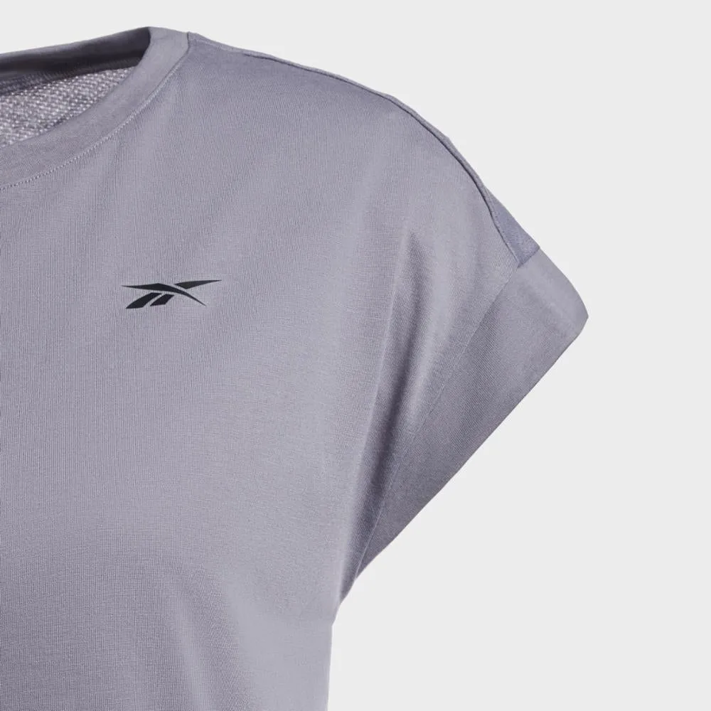 Reebok Apparel Women Workout Ready Supremium Detail Tee GRAGRY sold by Reebok product image thumbnail 3