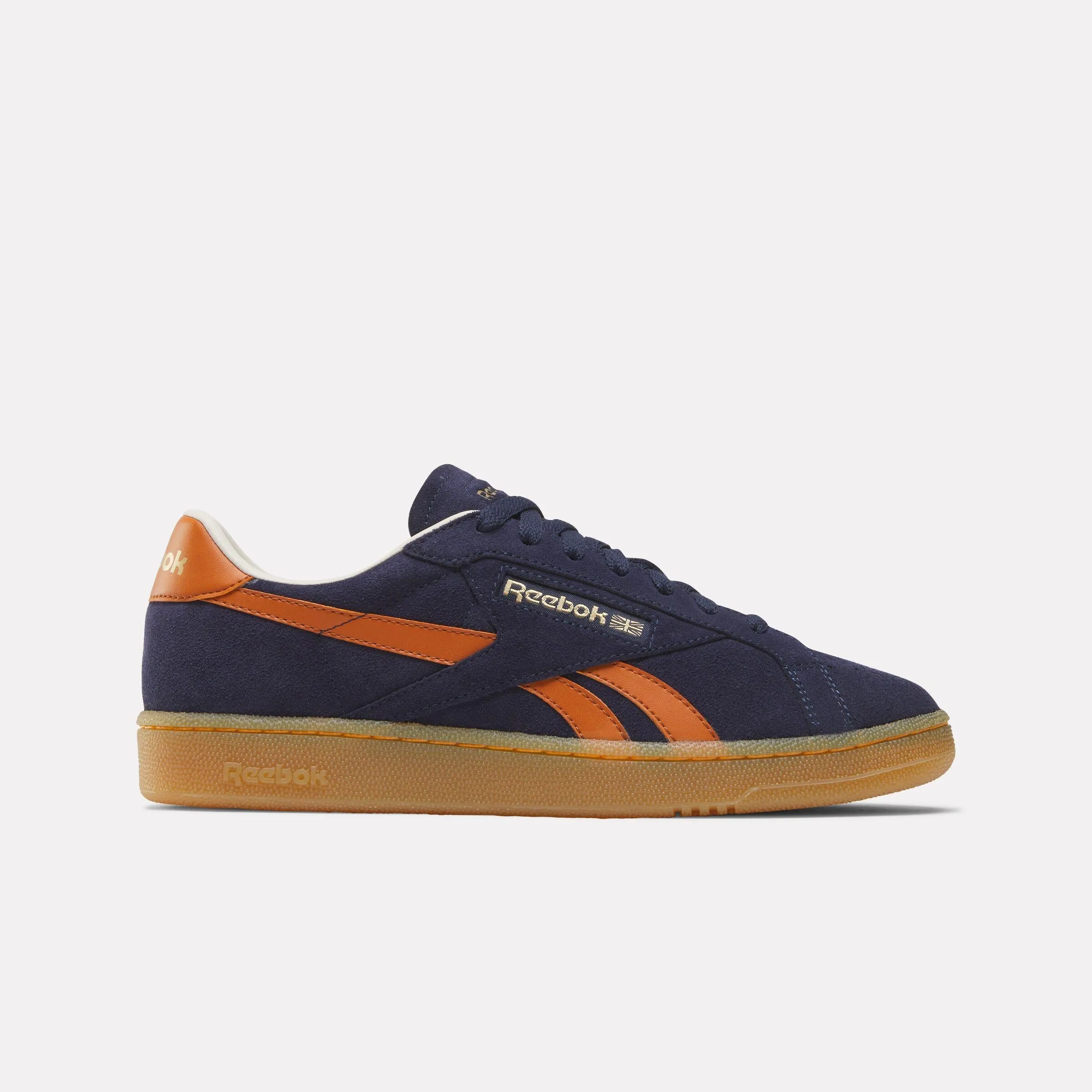 Reebok Footwear Men Club C Grounds UK Shoes VECTORNAVY/DARKGINGER/RBKBRASS sold by Reebok