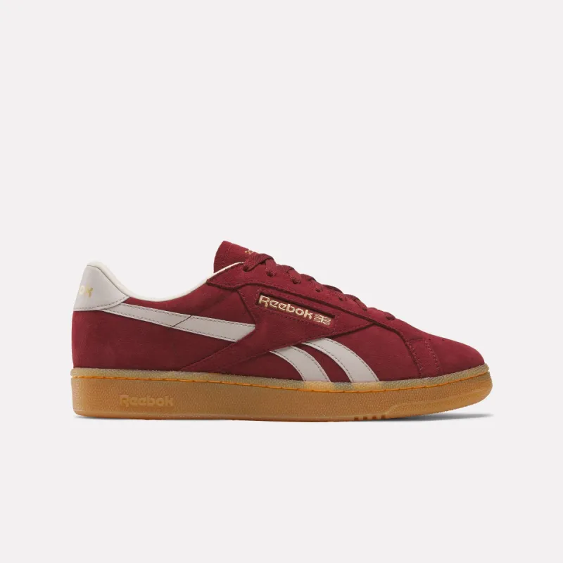 Reebok Footwear Men Club C Grounds UK Shoes RICHMAROOON/MOONSTONE/RBKBRASS sold by Reebok