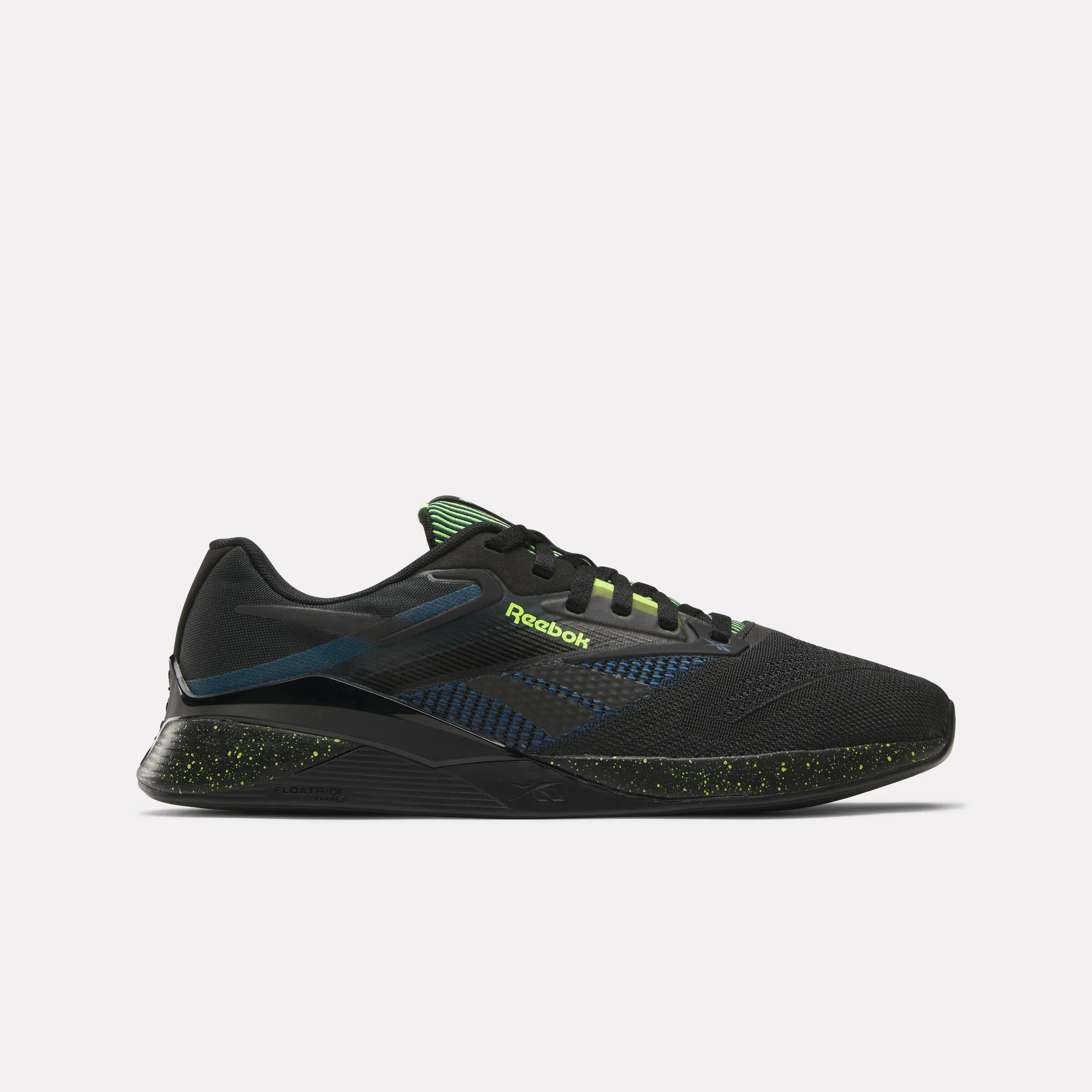 Reebok Footwear Men NANO X4 Training Shoes BLACK/ESCAPE BLUE/DIGITAL LIME sold by Reebok