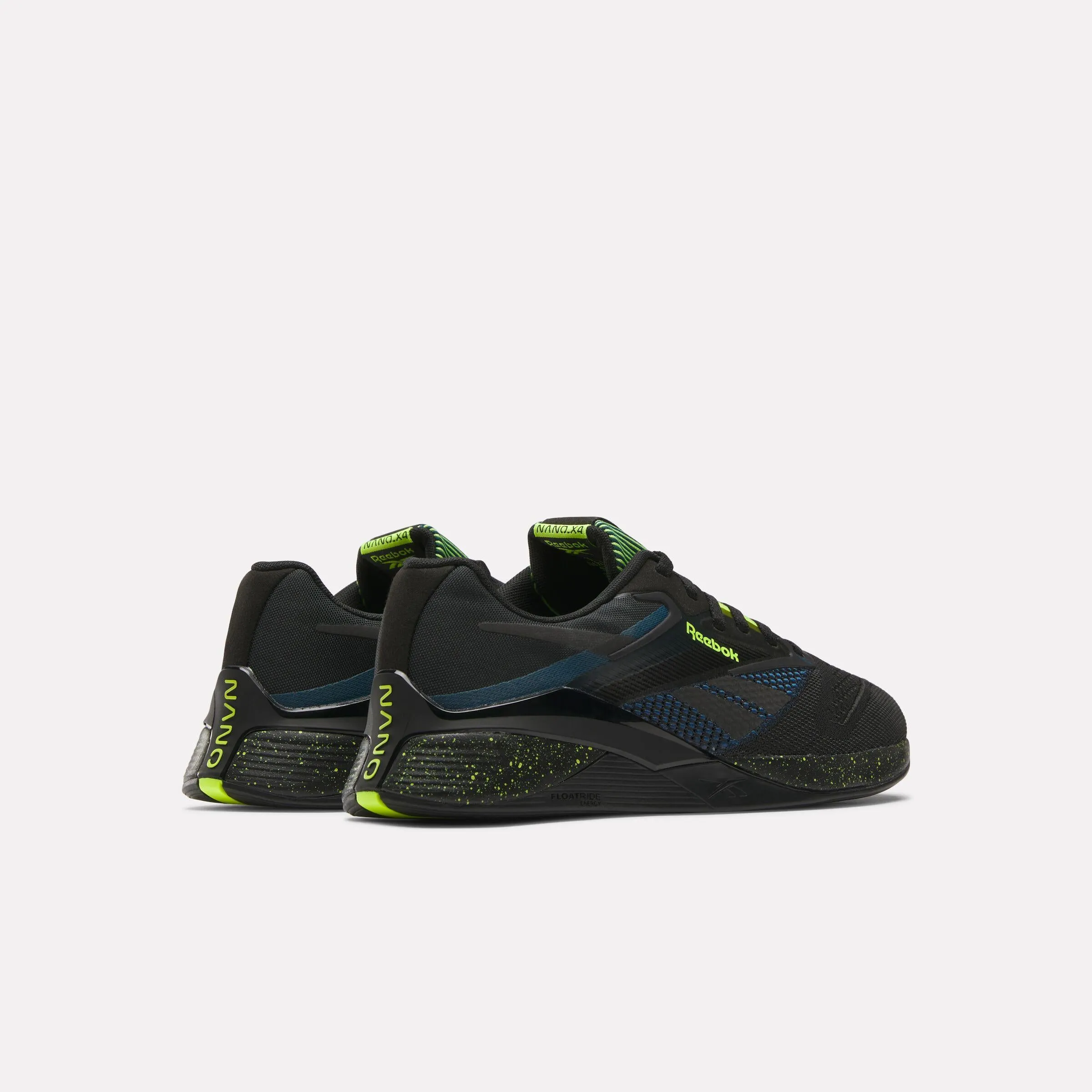 Reebok Footwear Men NANO X4 Training Shoes BLACK/ESCAPE BLUE/DIGITAL LIME sold by Reebok product image thumbnail 3