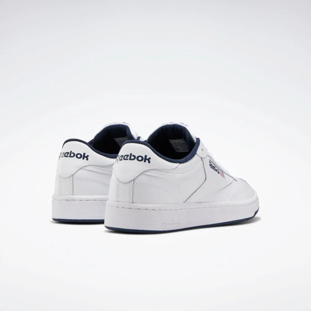 Reebok Footwear Men Club C 85 Shoes INT-WHT/NAVY sold by Reebok product image thumbnail 3