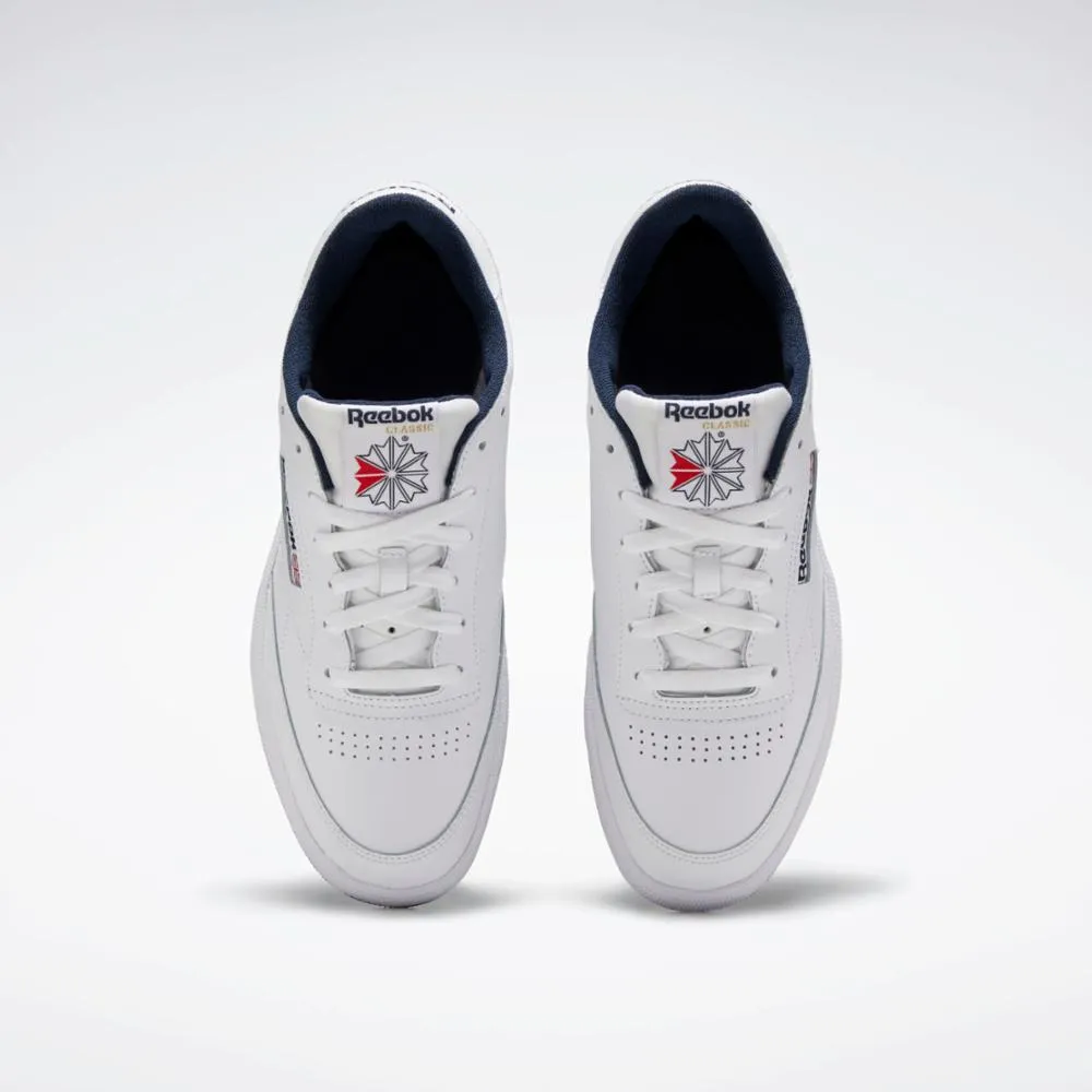 Reebok Footwear Men Club C 85 Shoes INT-WHT/NAVY sold by Reebok product image thumbnail 4