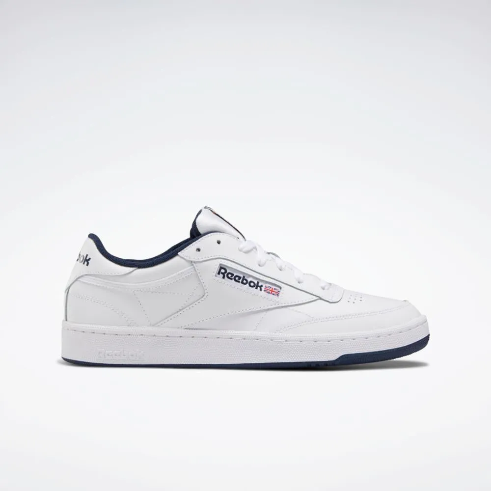 Reebok Footwear Men Club C 85 Shoes INT-WHT/NAVY sold by Reebok