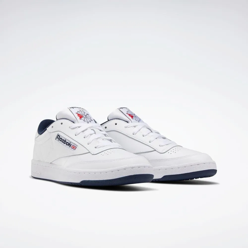 Reebok Footwear Men Club C 85 Shoes INT-WHT/NAVY sold by Reebok product image thumbnail 2