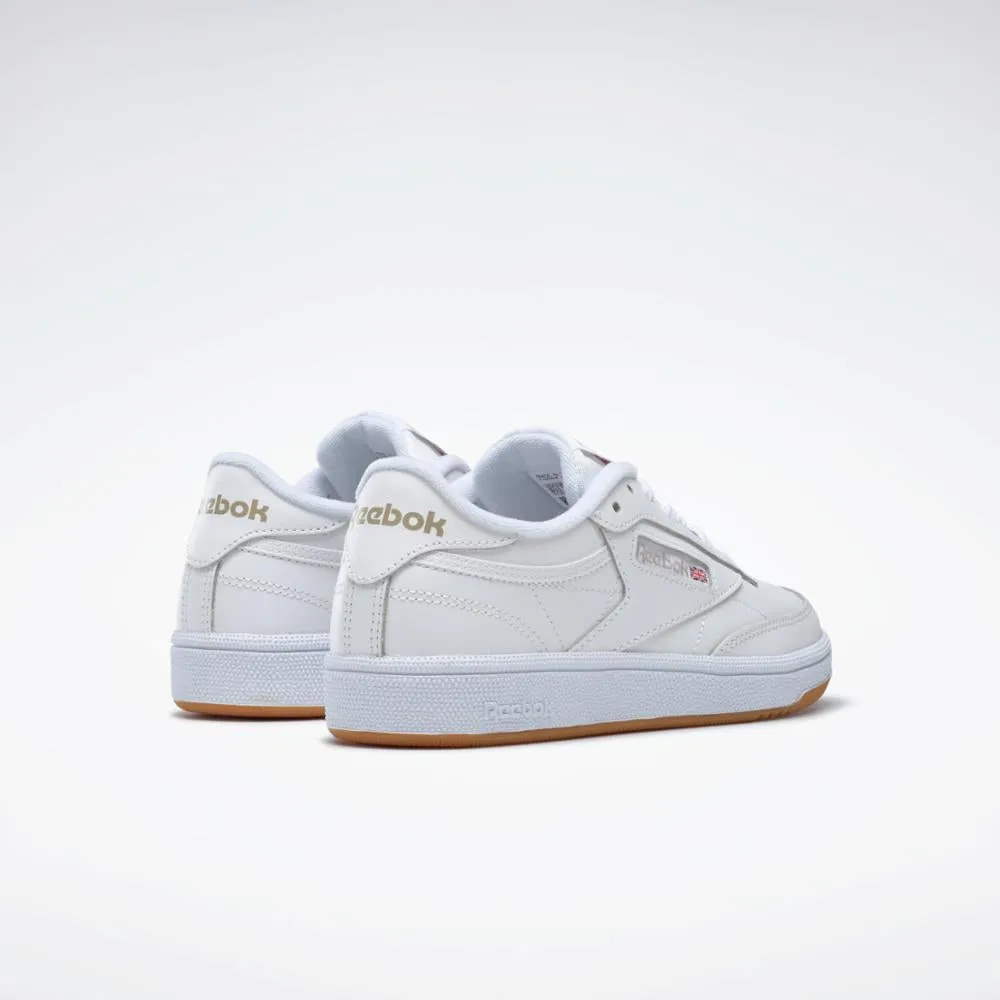 Reebok Footwear Women Club C 85 Shoes WHT/LIGHT GRY/GUM sold by Reebok product image thumbnail 3