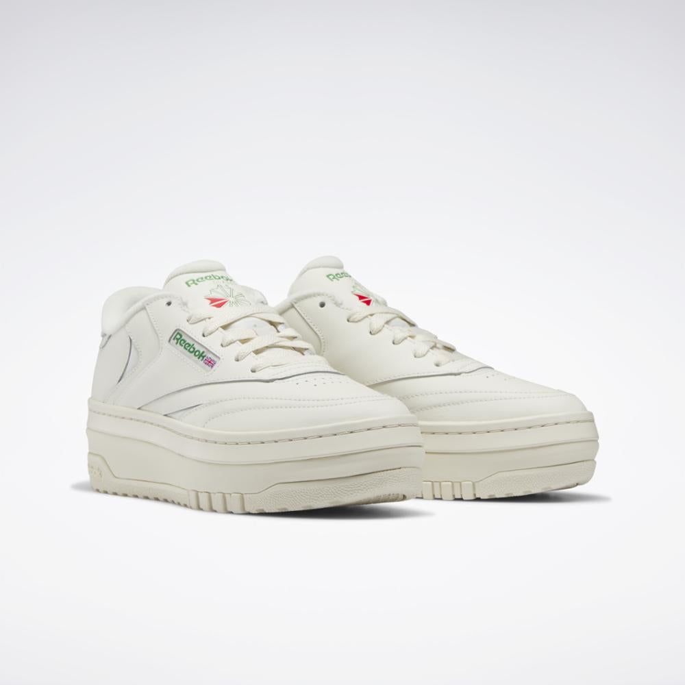 Reebok Footwear Women Club C Extra Shoes CHALK/CHALK/GLEN GREEN sold by Reebok product image thumbnail 3
