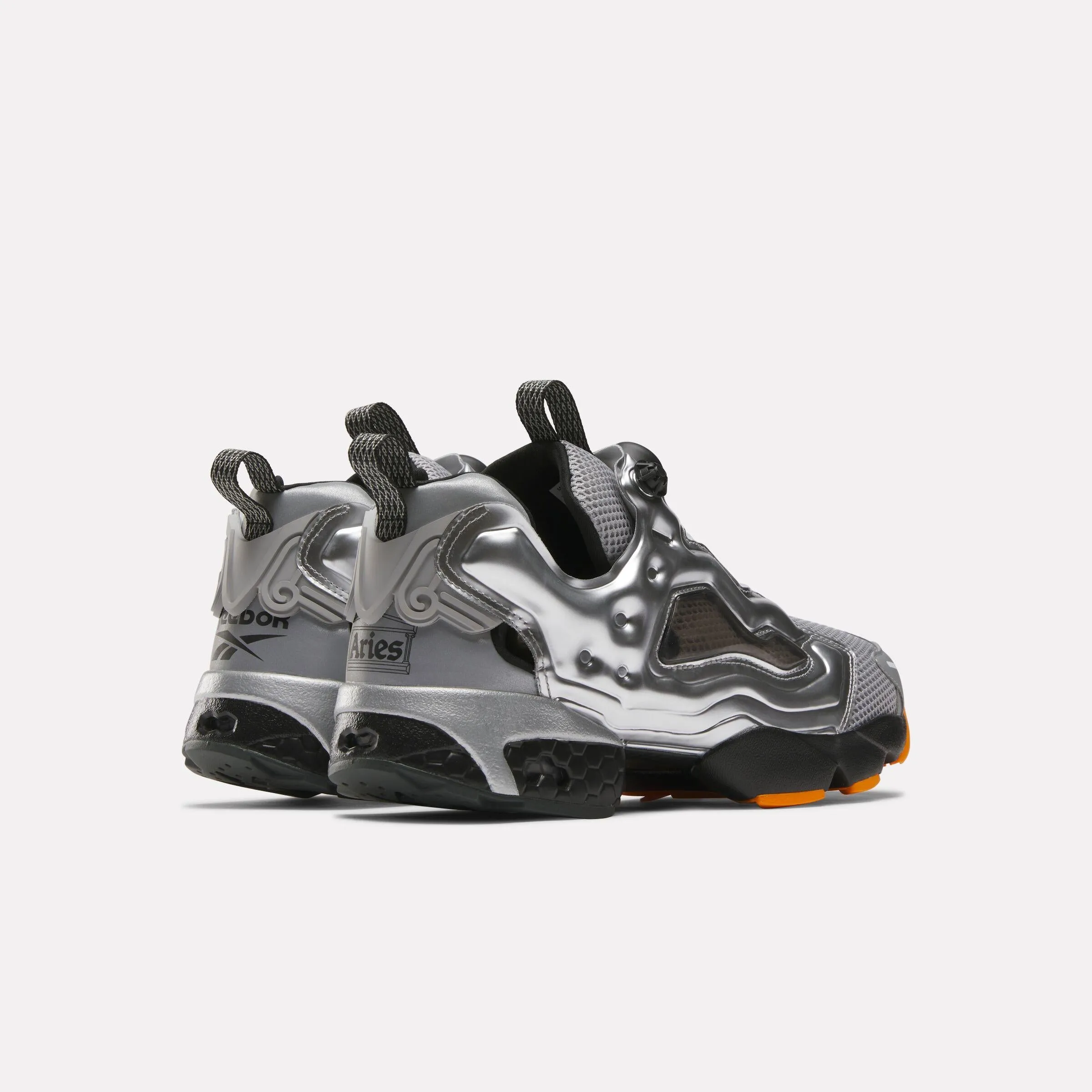 Reebok Footwear Men Reebok x Aries InstaPump Fury 94 Shoes SILVER/BLACK/ORANGE/GREY sold by Reebok product image thumbnail 4