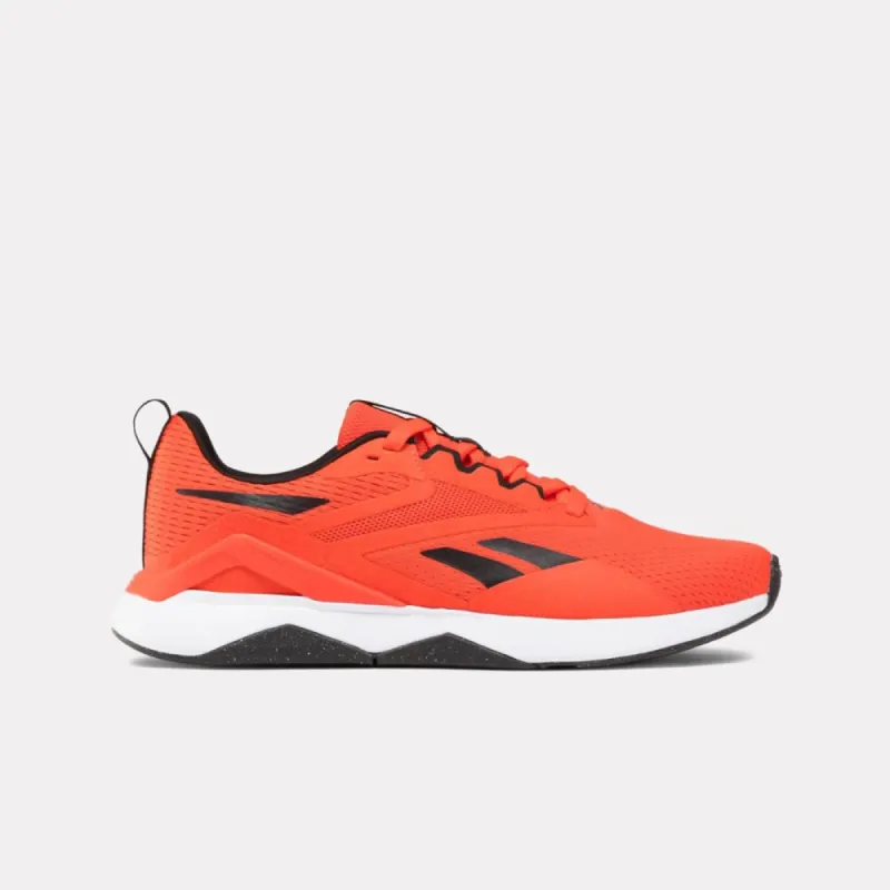 Reebok Footwear Men Nanoflex TR 2 Shoes DYNRED/CBLACK/FTWWHT sold by Reebok