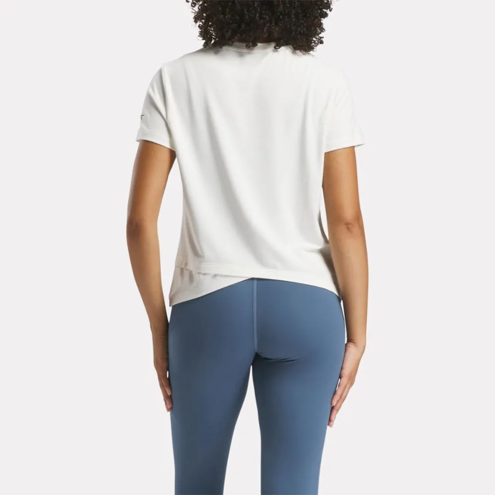 Reebok Apparel Women RBK-CHILL+DreamBlend T-Shirt CHALK sold by Reebok product image thumbnail 3