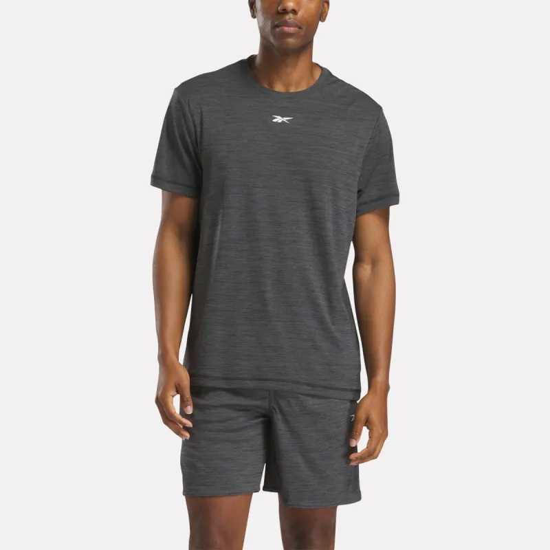 Reebok Apparel Men Training Tech T-Shirt MELANGE BLACK sold by Reebok