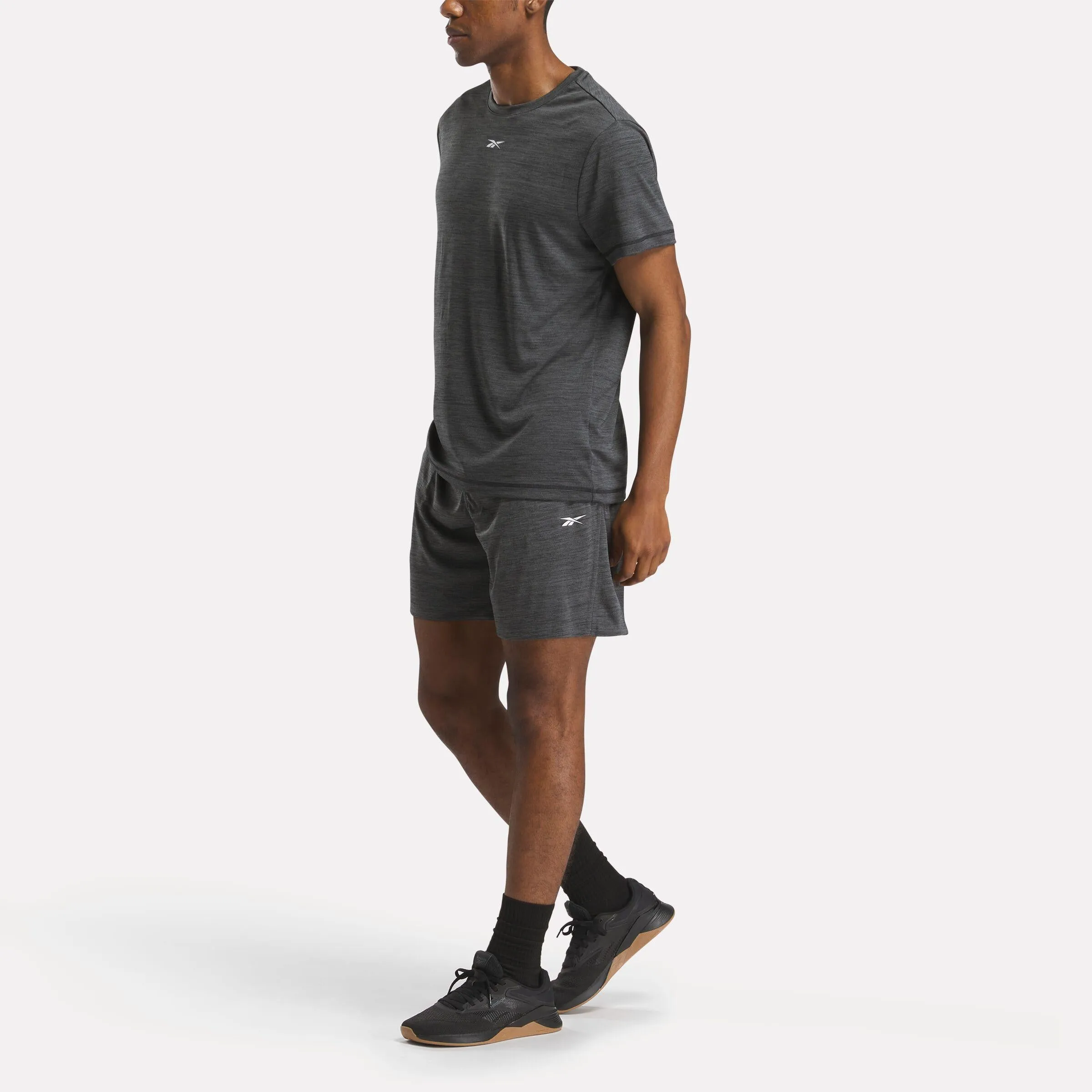 Reebok Apparel Men Training Tech T-Shirt MELANGE BLACK sold by Reebok product image thumbnail 2
