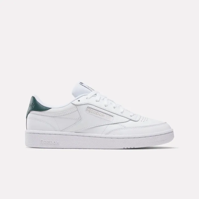 Reebok Footwear Men Club C 85 Shoes WHITE/BREAKAWAYGREEN/FLINTGREY sold by Reebok