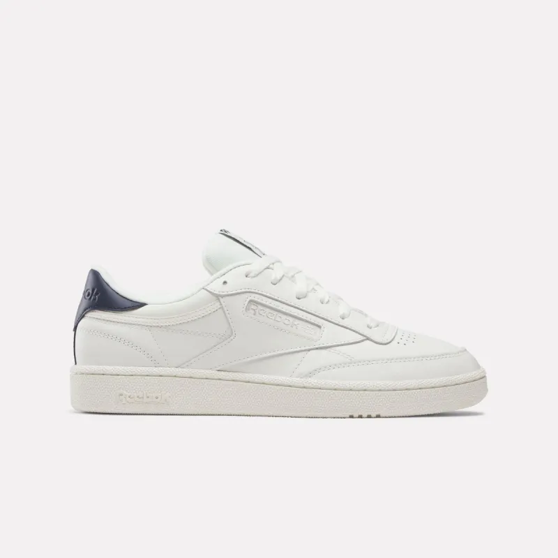Reebok Footwear Men Club C 85 Shoes CHALK/NAVY/FLINTGREYMET sold by Reebok