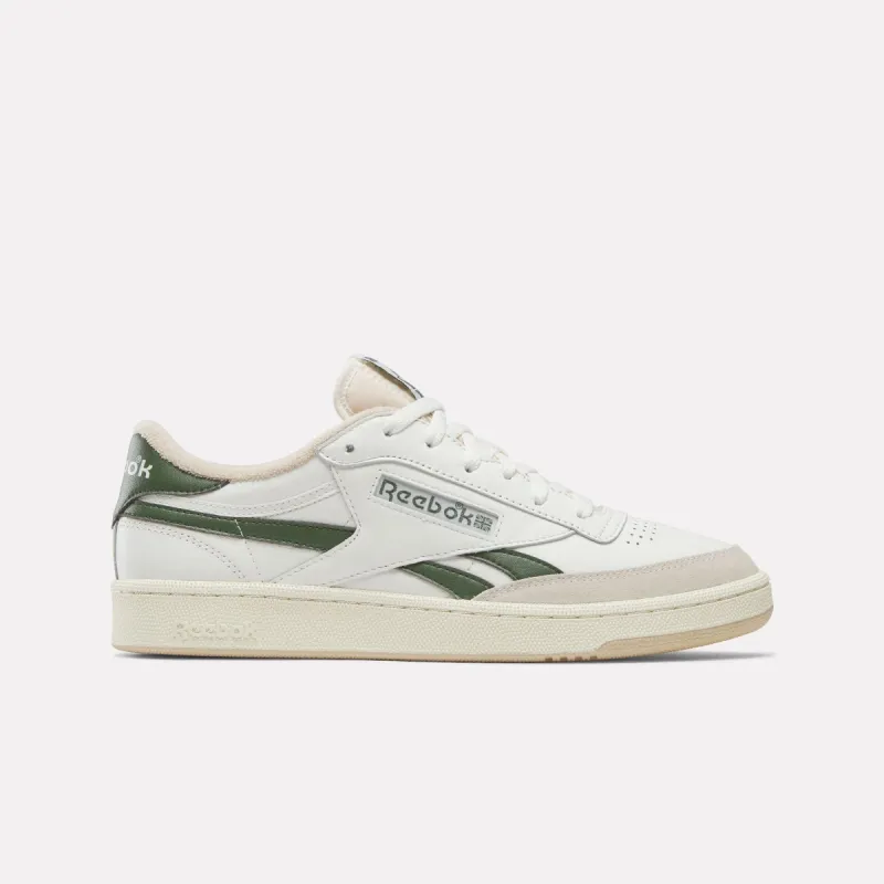 Reebok Footwear Men Club C Revenge Vintage Shoes CHALK/BREAKAWAYGREEN/TAN sold by Reebok