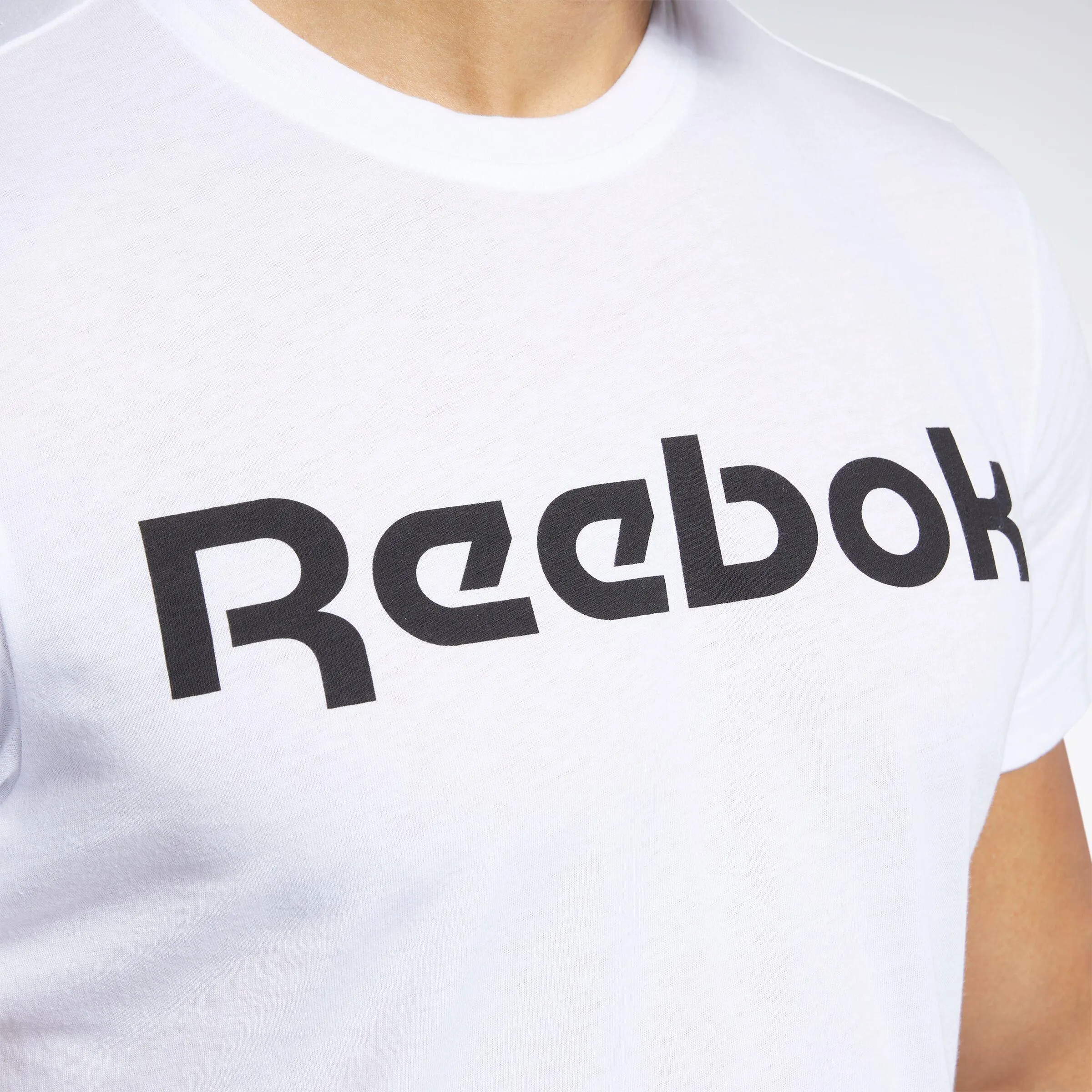 Reebok Apparel Men Graphic Series Linear Logo T-Shirt WHITE sold by Reebok product image thumbnail 3