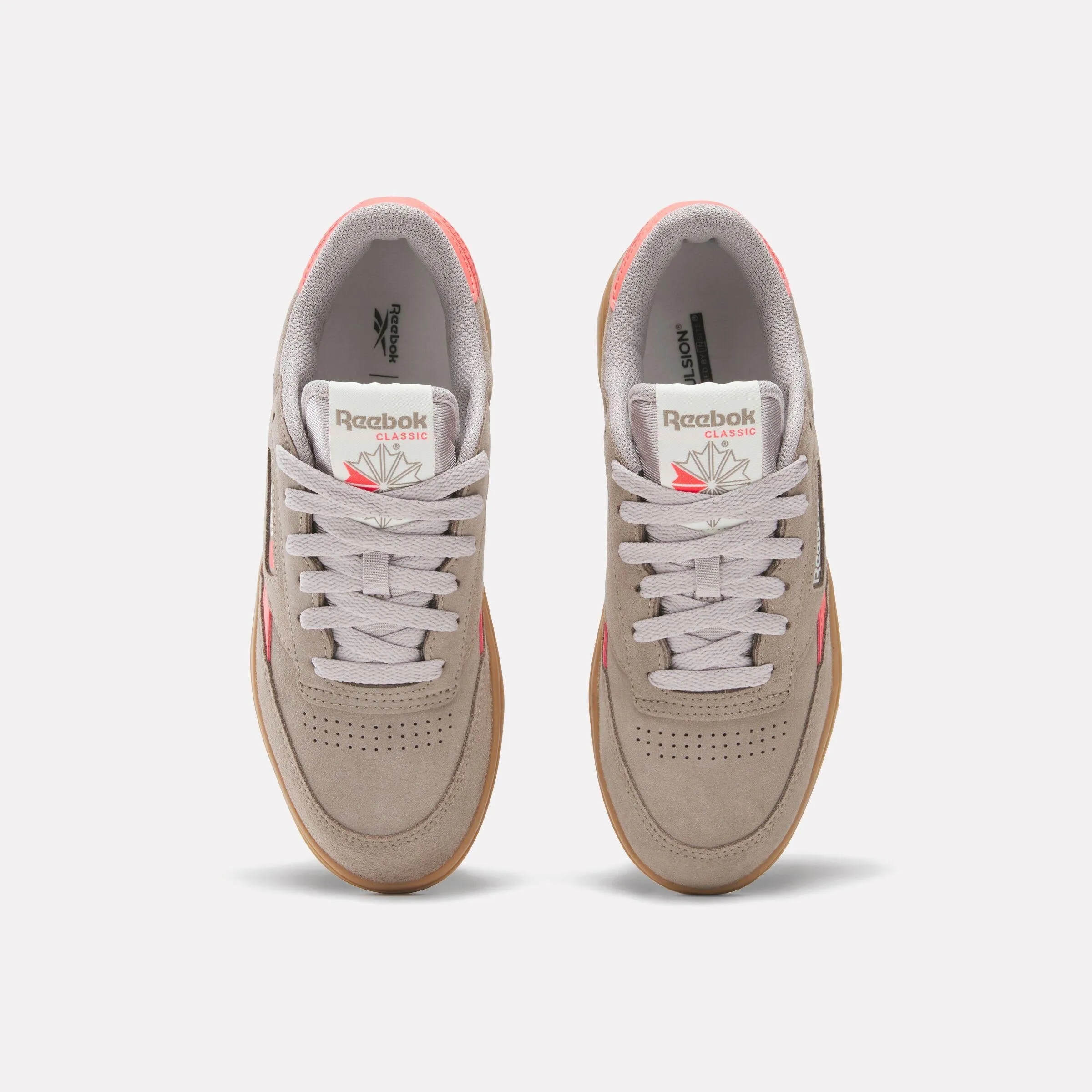 Reebok Footwear Women Club C Double Revenge Shoes GRITTY GREY/SUNSET CORAL/GUM sold by Reebok product image thumbnail 5