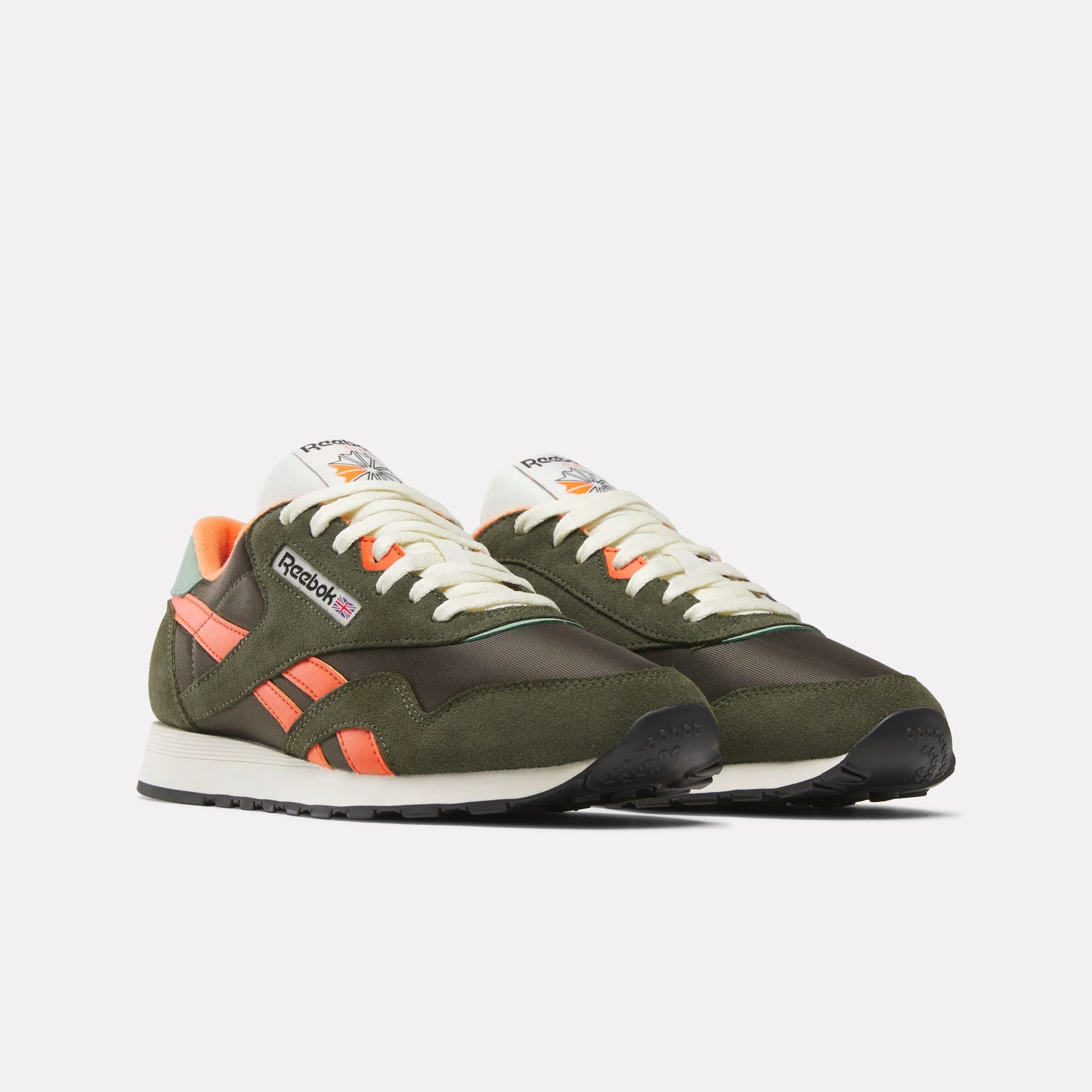 Reebok Footwear Men Classic Nylon Shoes HUNTER GREEN/PUMP ORANGE/VINTA sold by Reebok product image thumbnail 2