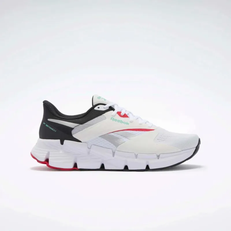 Reebok Footwear Men Zig Dynamica 5 Shoes WHITE/WHITE/BLACK sold by Reebok
