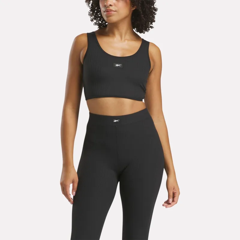 Reebok Apparel Women Rib Multi-Way Bralette BLACK made by Reebok