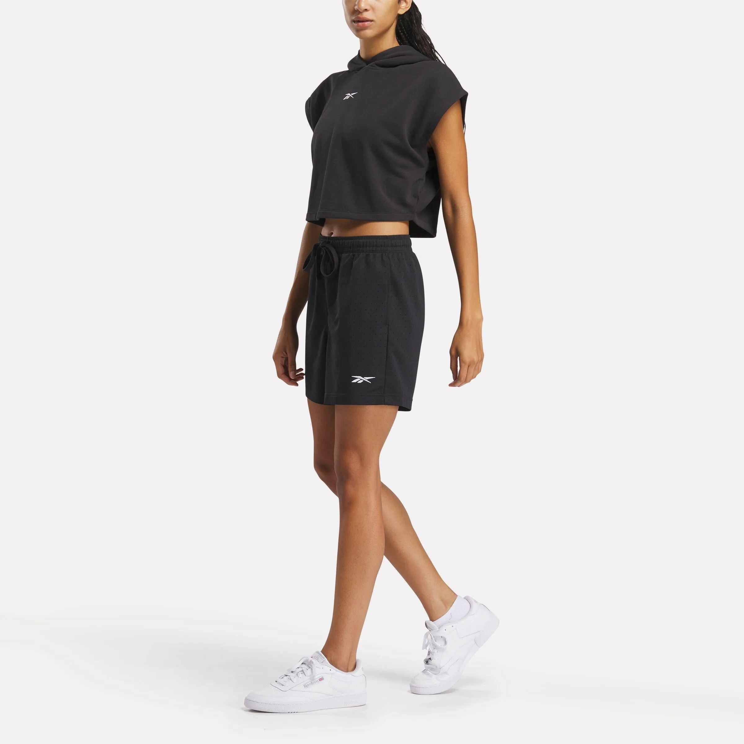 Reebok Apparel Women Basketball Off-Court Shorts 5" BLACK sold by Reebok product image thumbnail 2
