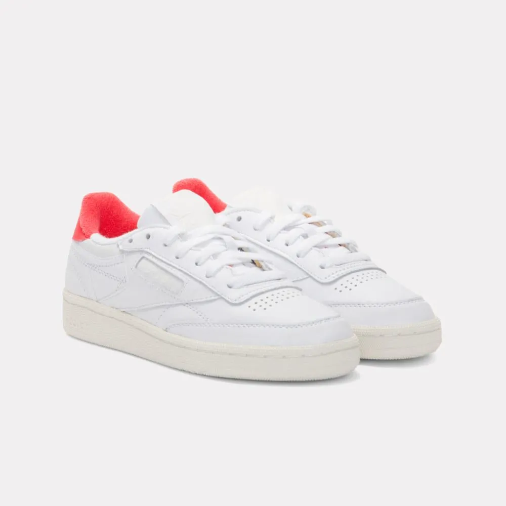 Reebok Footwear Women Club C 85 Vintage Shoes - 40th Anniversary WHITE/CHALK/ENERGYRED sold by Reebok product image thumbnail 3
