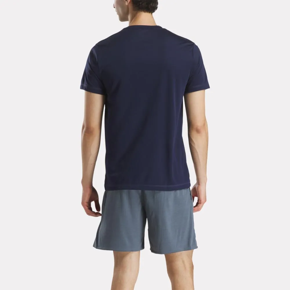 Reebok Apparel Men Training Tech T-Shirt VECTOR NAVY sold by Reebok product image thumbnail 3