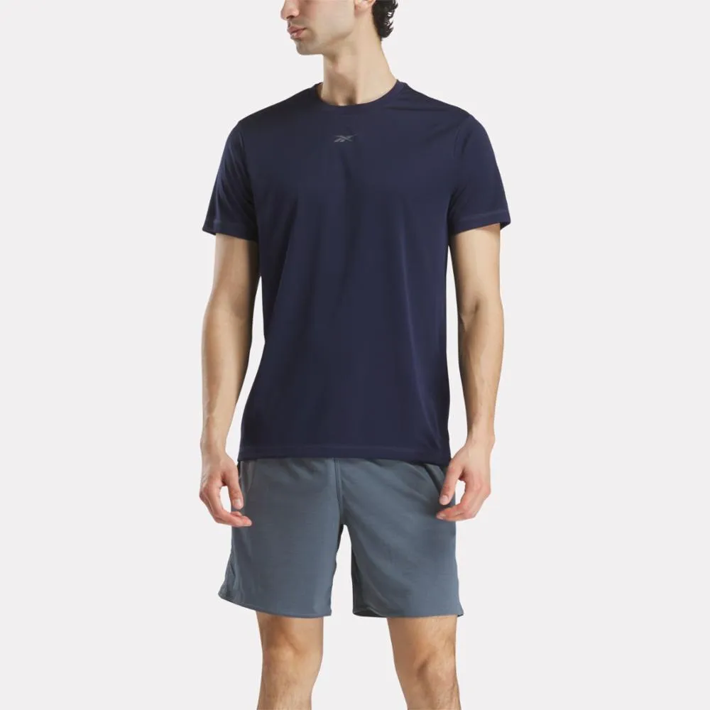 Reebok Apparel Men Training Tech T-Shirt VECTOR NAVY sold by Reebok