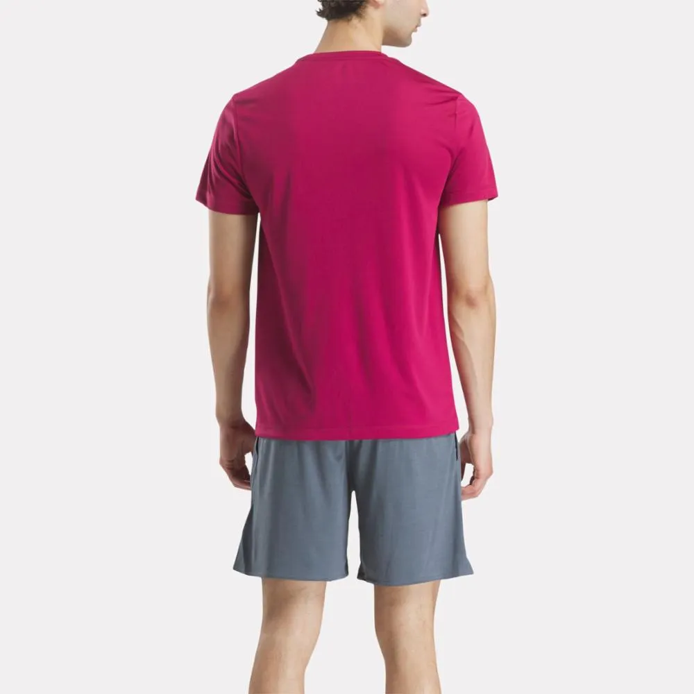Reebok Apparel Men Training Tech T-Shirt VERY BERRY sold by Reebok product image thumbnail 3
