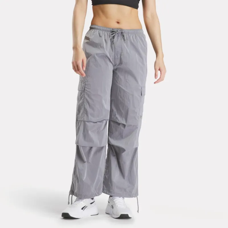 Reebok Apparel Women Studio Style Cargo Pants METALLIC SILVER sold by Reebok