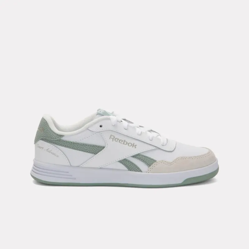 Reebok Footwear Women Reebok Court Advance Shoes WHITE/GREEN/CHALK sold by Reebok