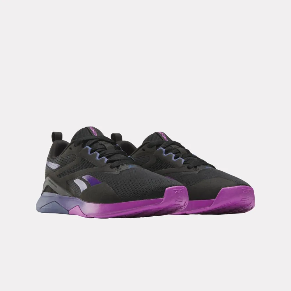 Reebok Footwear Women Nanoflex TR 2.0 Training Shoes BLACK/PURPLE RAVE/TWILIGHT PUR sold by Reebok product image thumbnail 2