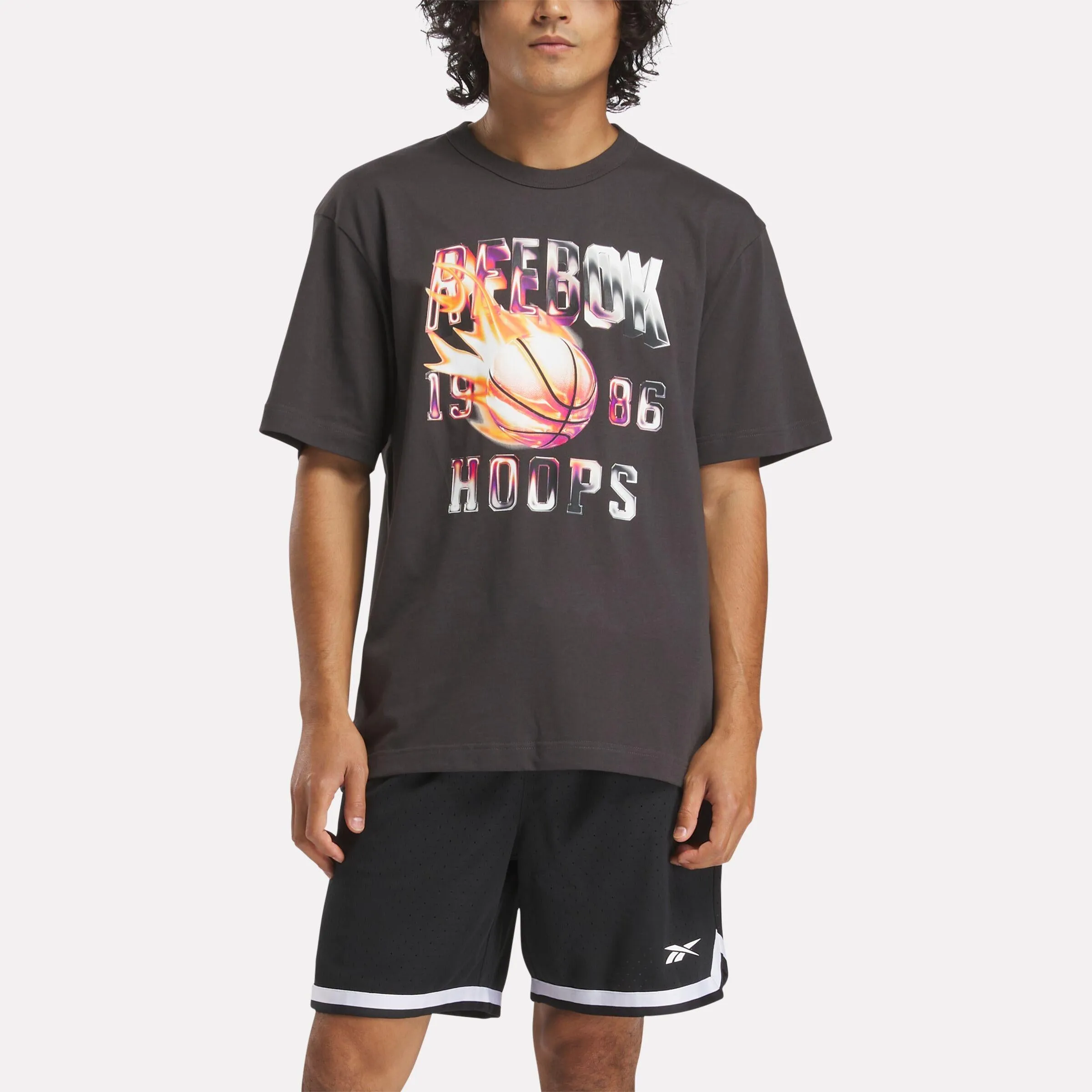 Reebok Apparel Men Graphic Series Basketball T-Shirt WASHED BLACK sold by Reebok