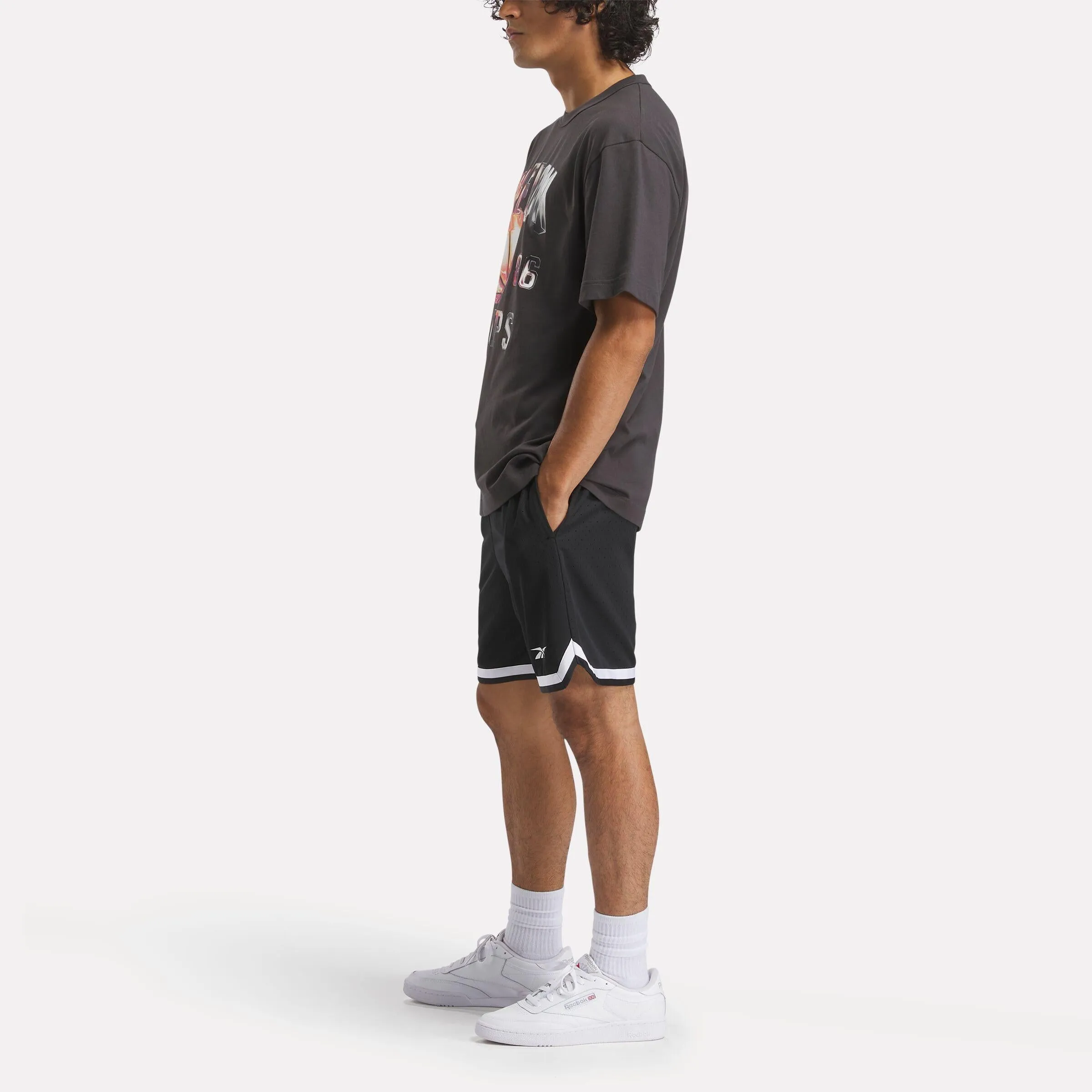 Reebok Apparel Men Graphic Series Basketball T-Shirt WASHED BLACK sold by Reebok product image thumbnail 2