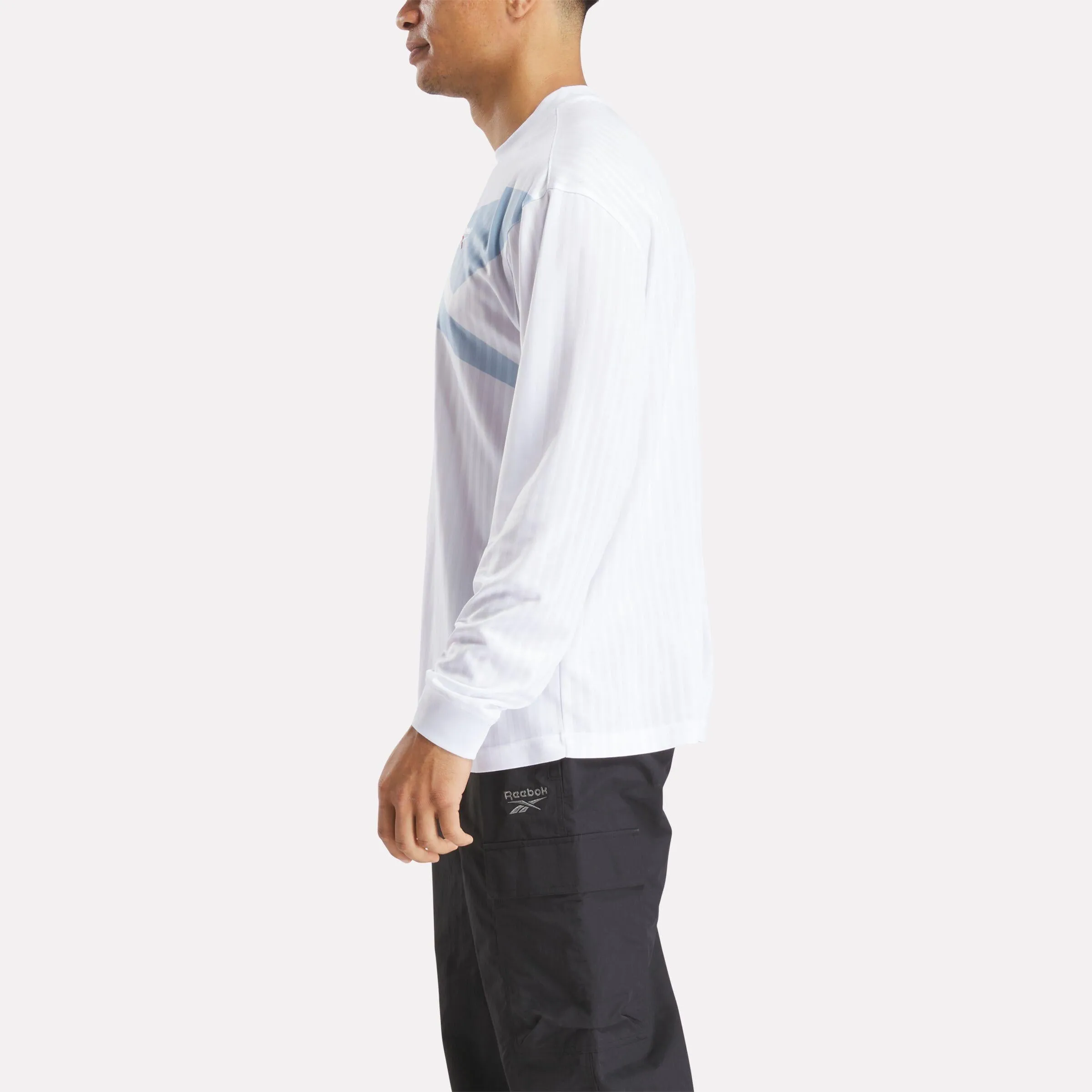Reebok Apparel Men Crosscheck Long Sleeve Jersey WHITE sold by Reebok product image thumbnail 2