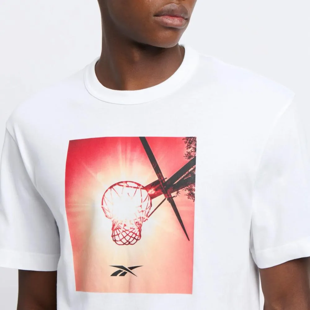 Reebok Apparel Men Graphic Series Basketball Sun Stare T-Shirt WHITE sold by Reebok product image thumbnail 4