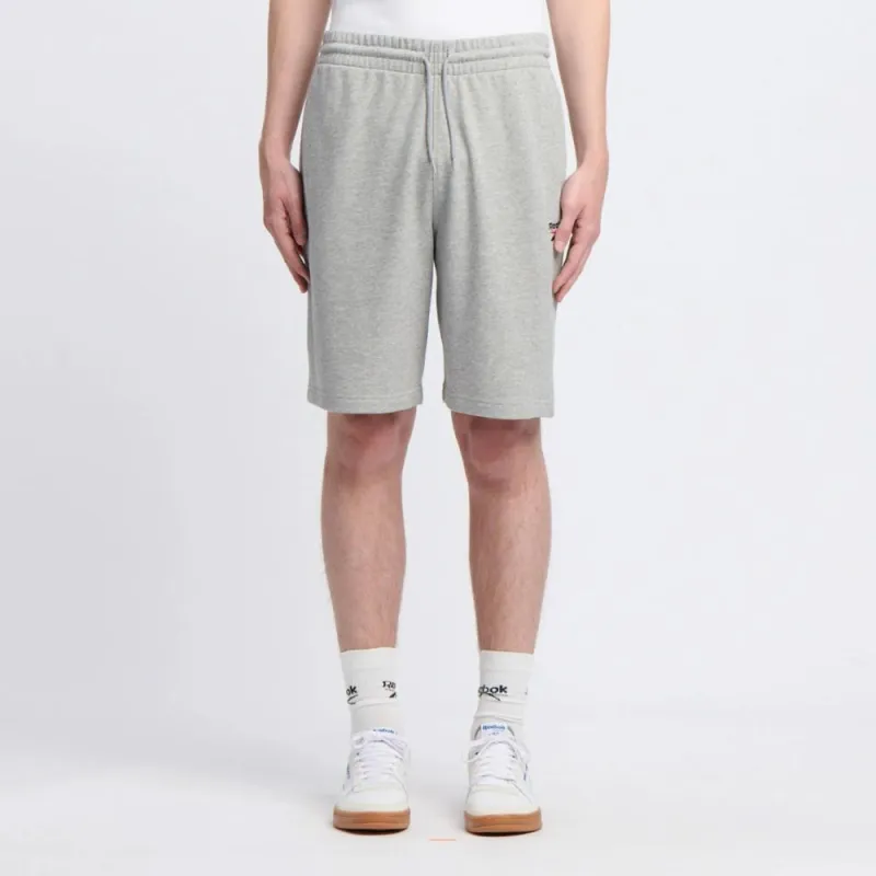 Reebok Apparel Men Reebok Identity Small Logo Shorts MEDIUM GREY HEATHER/VECTOR RED sold by Reebok