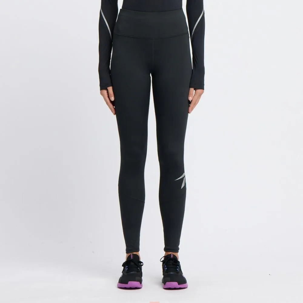 Reebok Apparel Women Running Logo Vector Leggings NGHBLK sold by Reebok