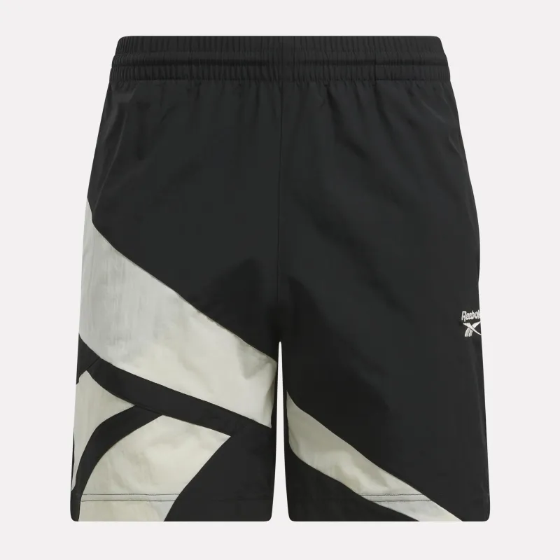 Reebok Apparel Men Classics Vector Woven Shorts 7" BLACK/CHALK sold by Reebok