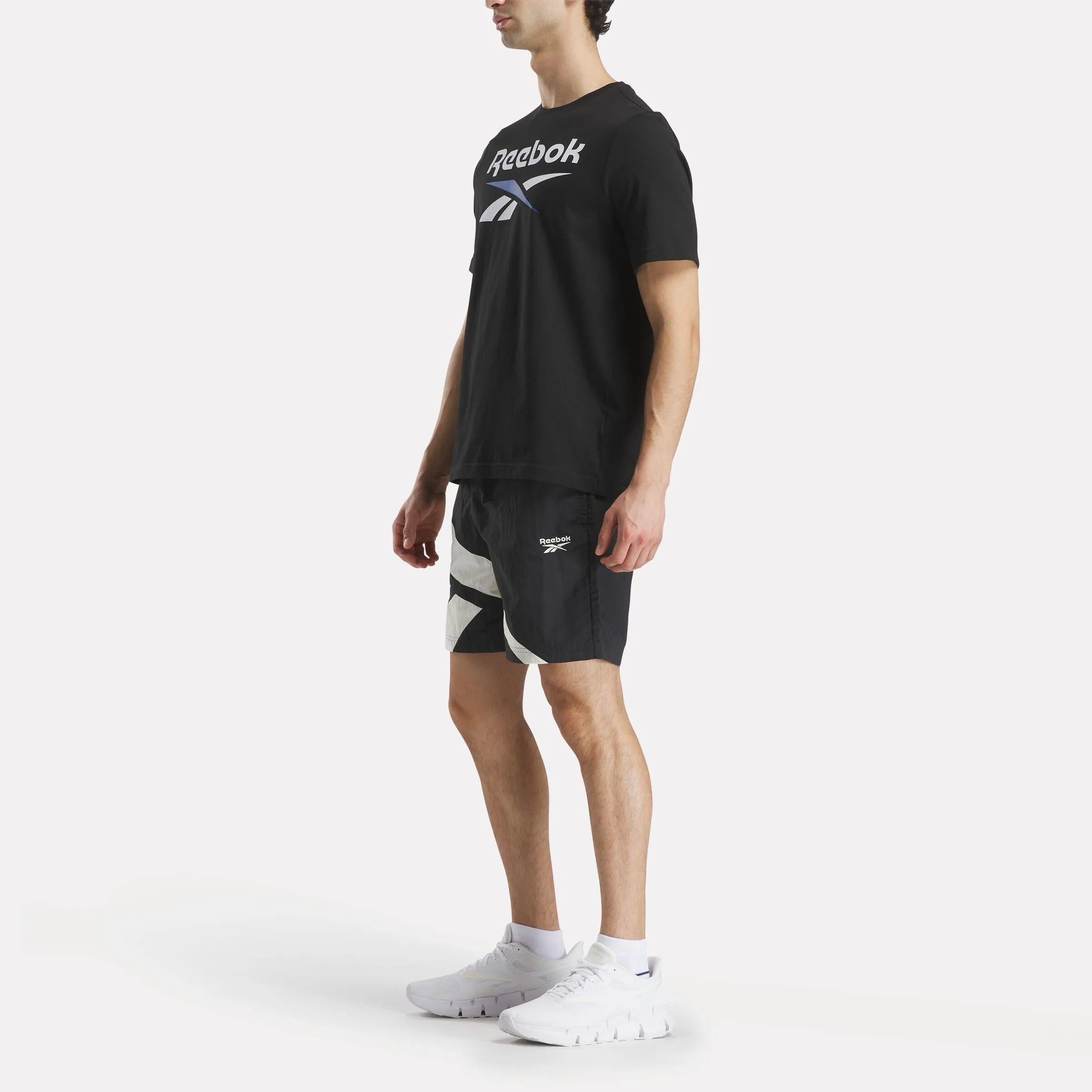 Reebok Apparel Men Classics Vector Woven Shorts 7" BLACK/CHALK sold by Reebok product image thumbnail 2