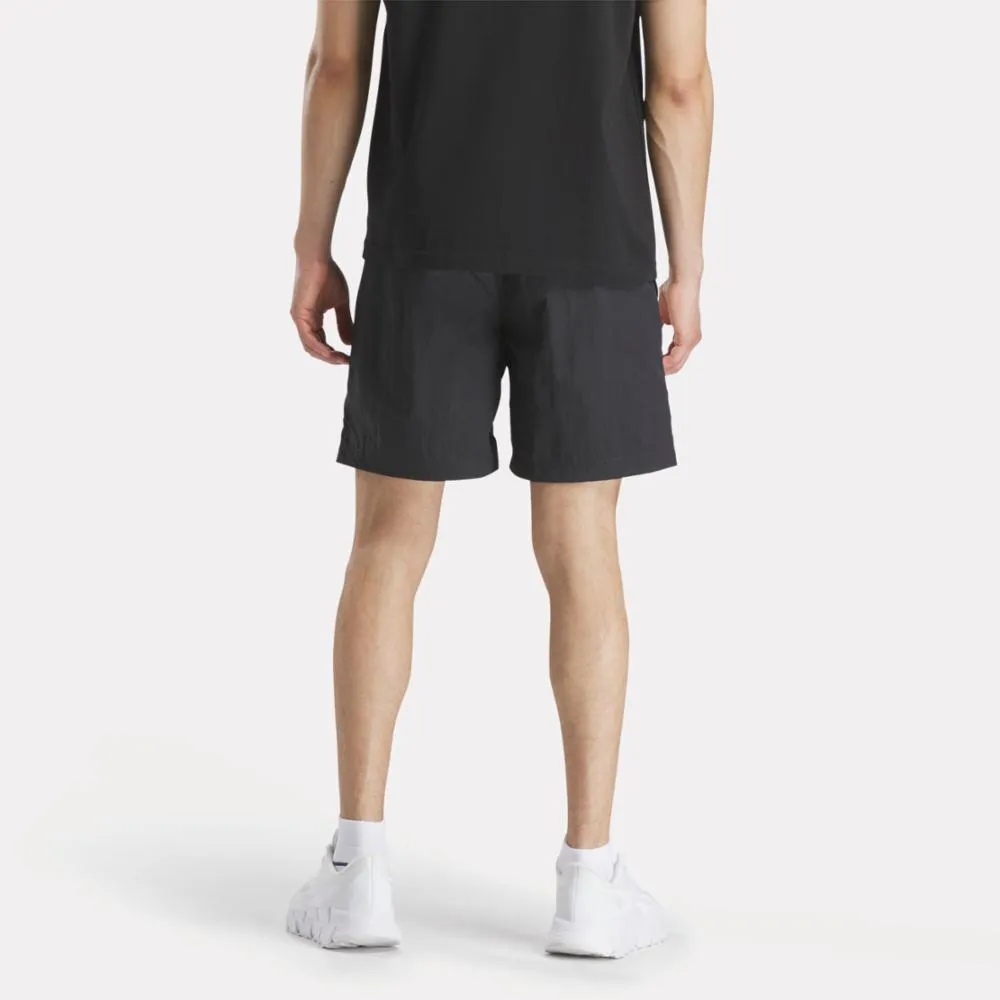Reebok Apparel Men Classics Vector Woven Shorts 7" BLACK/CHALK sold by Reebok product image thumbnail 3